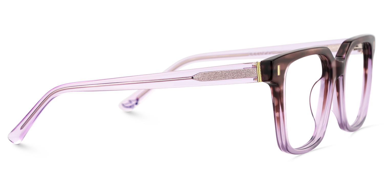 Pagel Purple Thin Frame Eyeglasses | ZEELOOL UK4