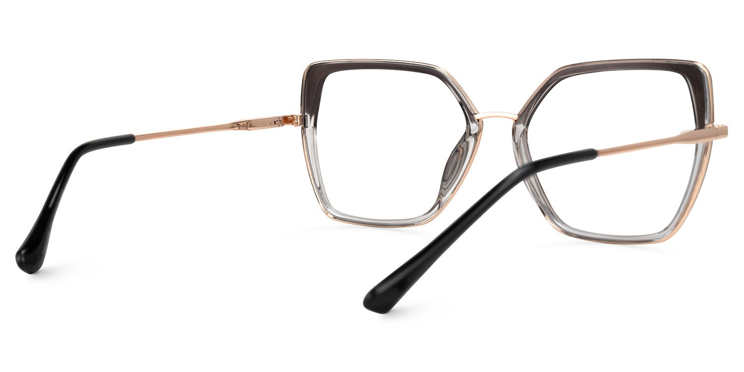 Geometric Keller Two-Tone Glasses deals -Zeelool Glasses3