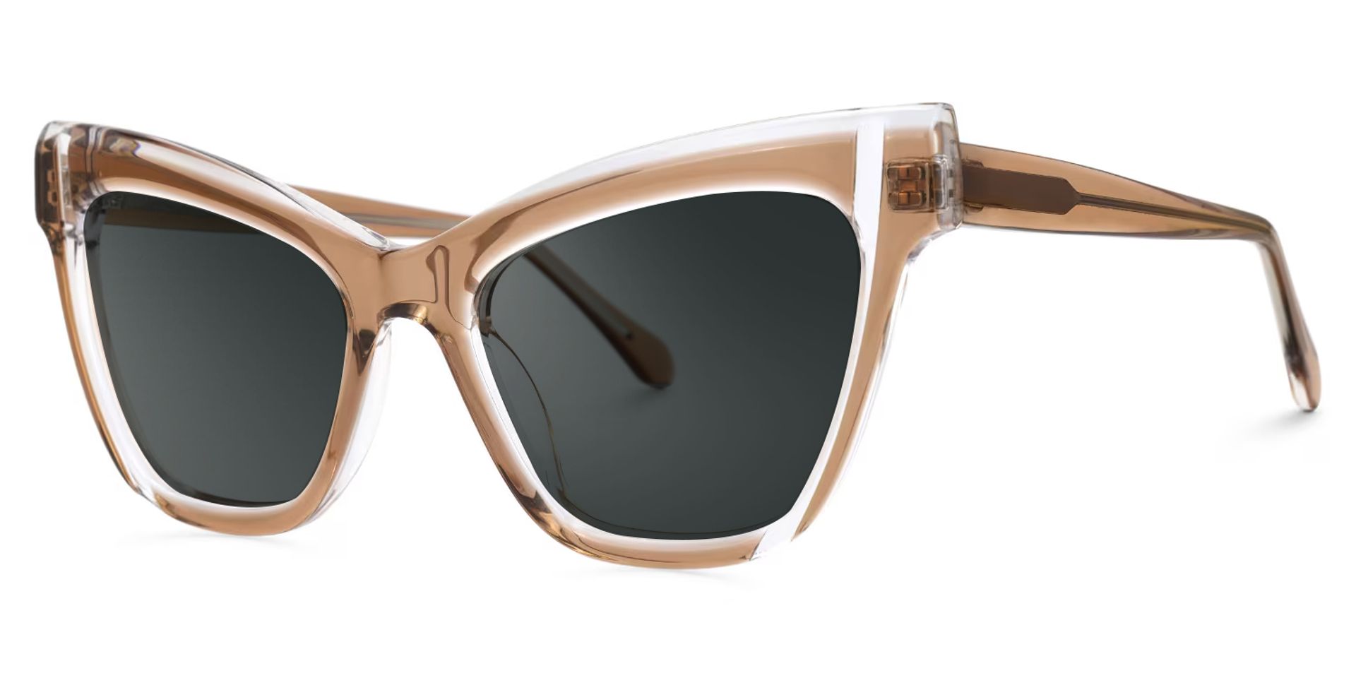 Saucie Light Brown Cat eye Frame Sunglasses | ZEELOOL UK1