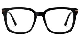 Kenny Black Square Glasses1