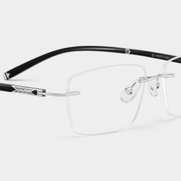 Adeline Rectangle Silver Glasses4