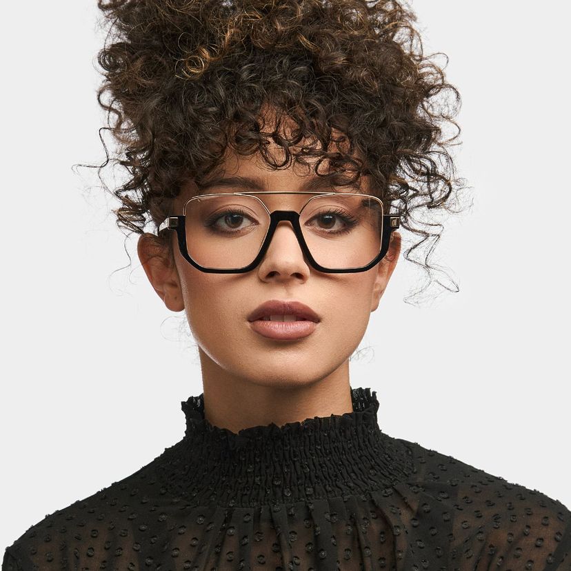 Oromiya Black Gold Aviator Glasses