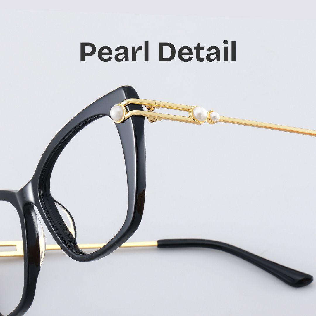 Victor Eyeglasses in Cat eye Black Frame | ZEELOOL UK1