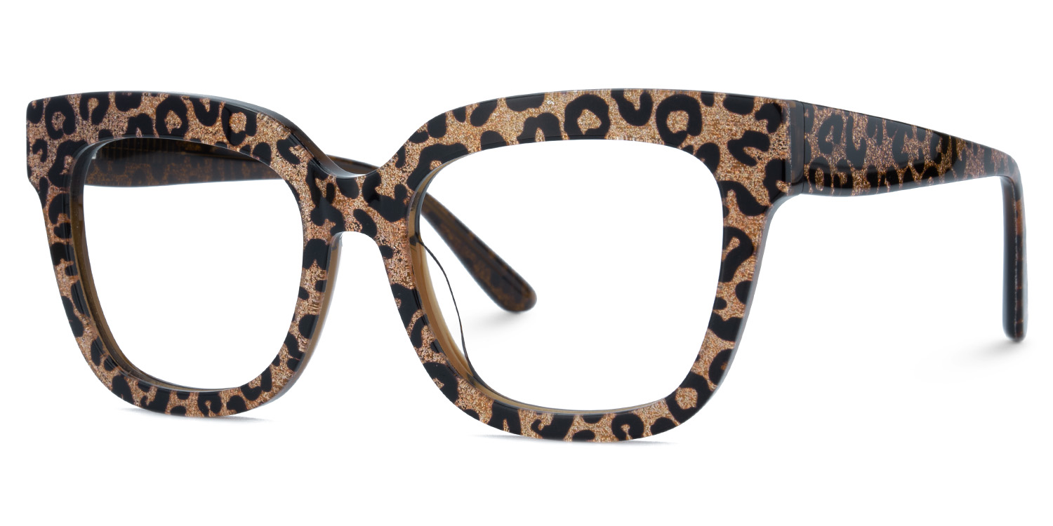 Yaniska Square Leopard Glasses1