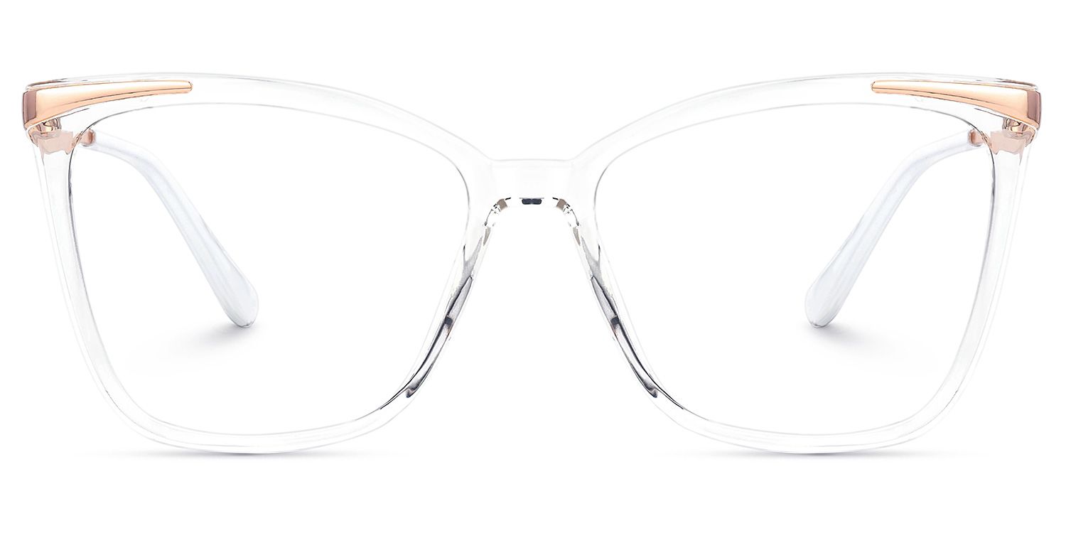 Greer Butterfly Clear Clear Glasses with Gold Arms0