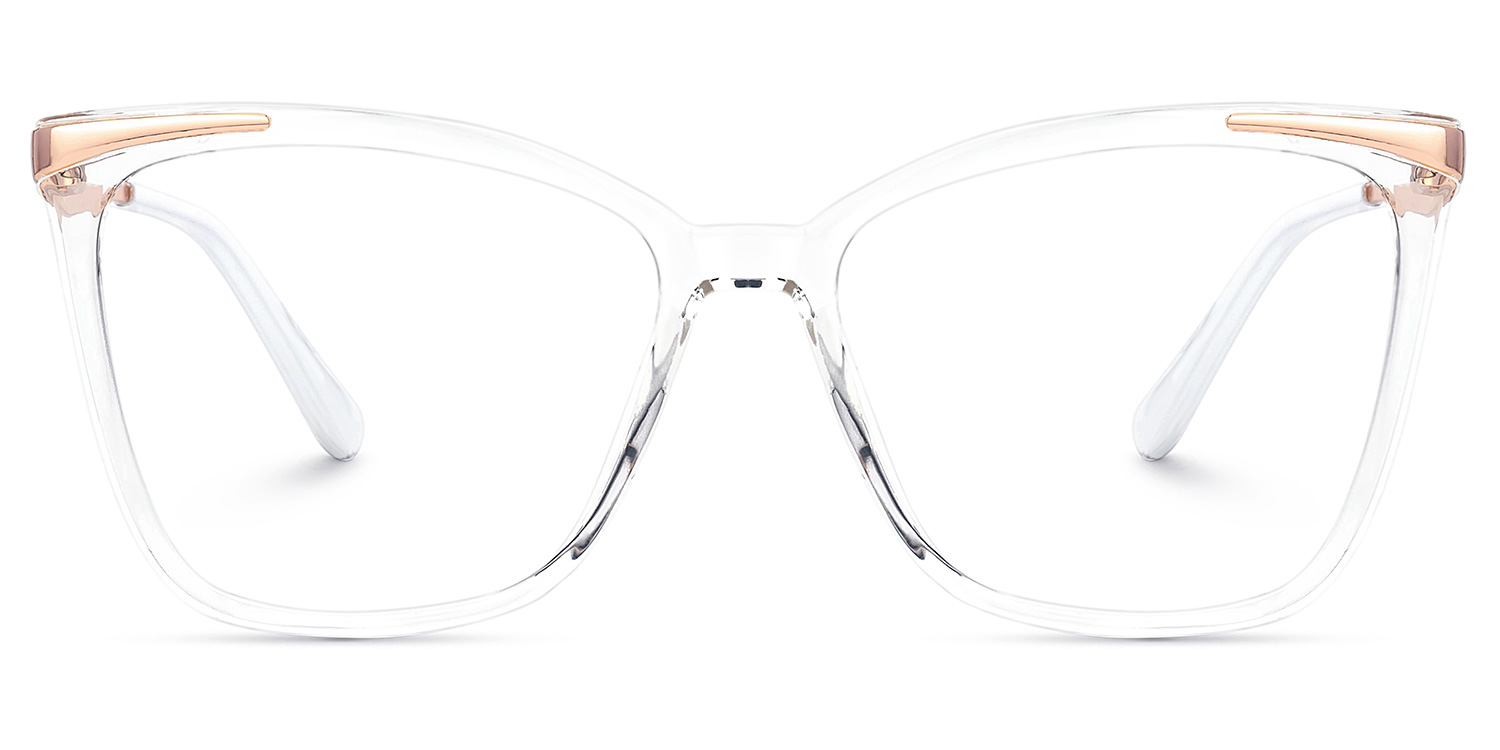 Greer Butterfly Crystal Clear Glasses with Gold Arms0