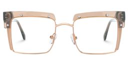 Kiana Square Beige Glasses1