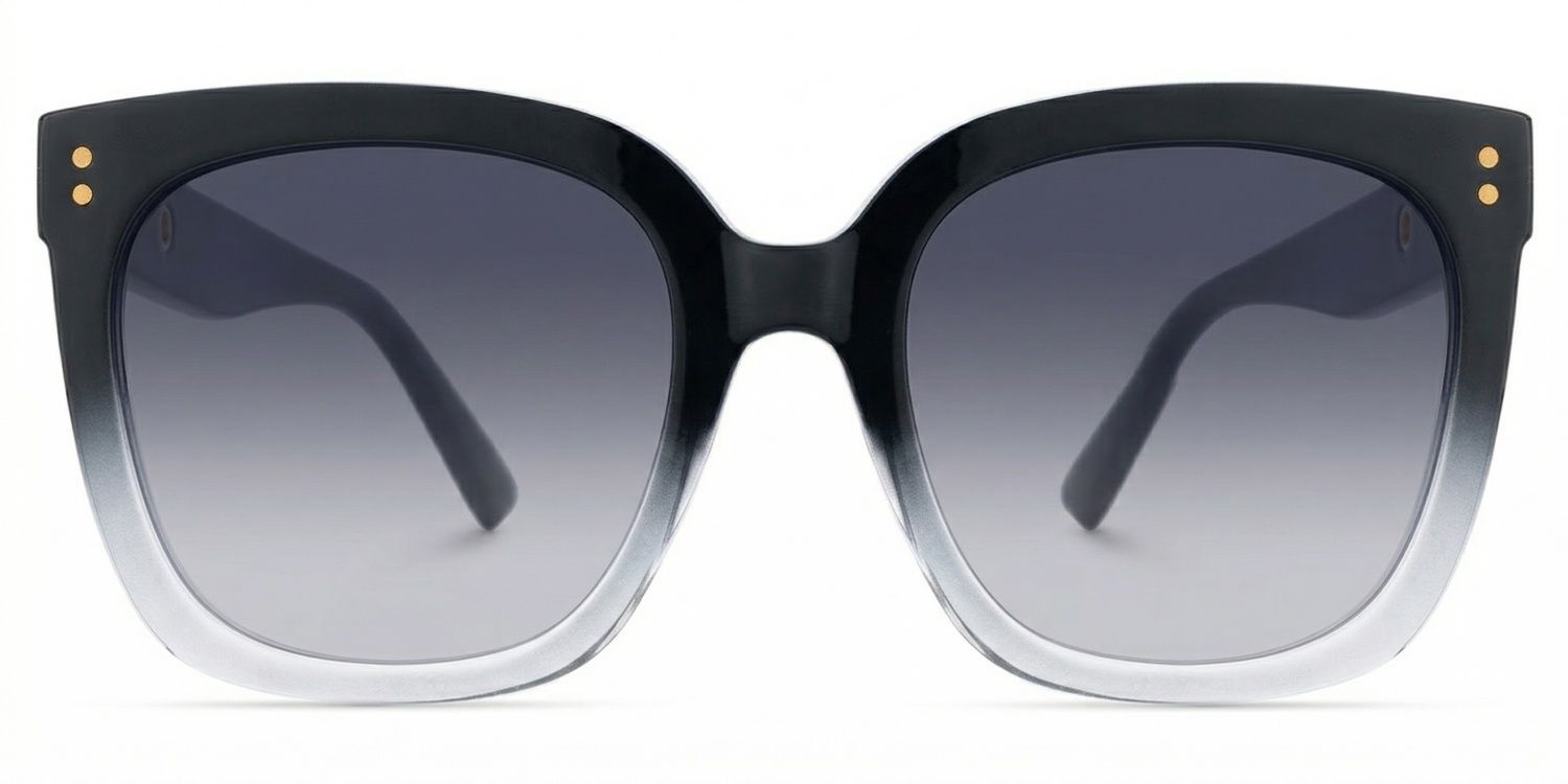 TR90 Ebony Eyeglasses, Ebony Square Glasses -Zeelool Glasses0