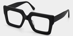 Brandon Square Black Glasses2