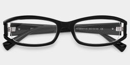 Willow Black Rectangle Glasses1