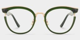 Laraine Green Cat eye Glasses0