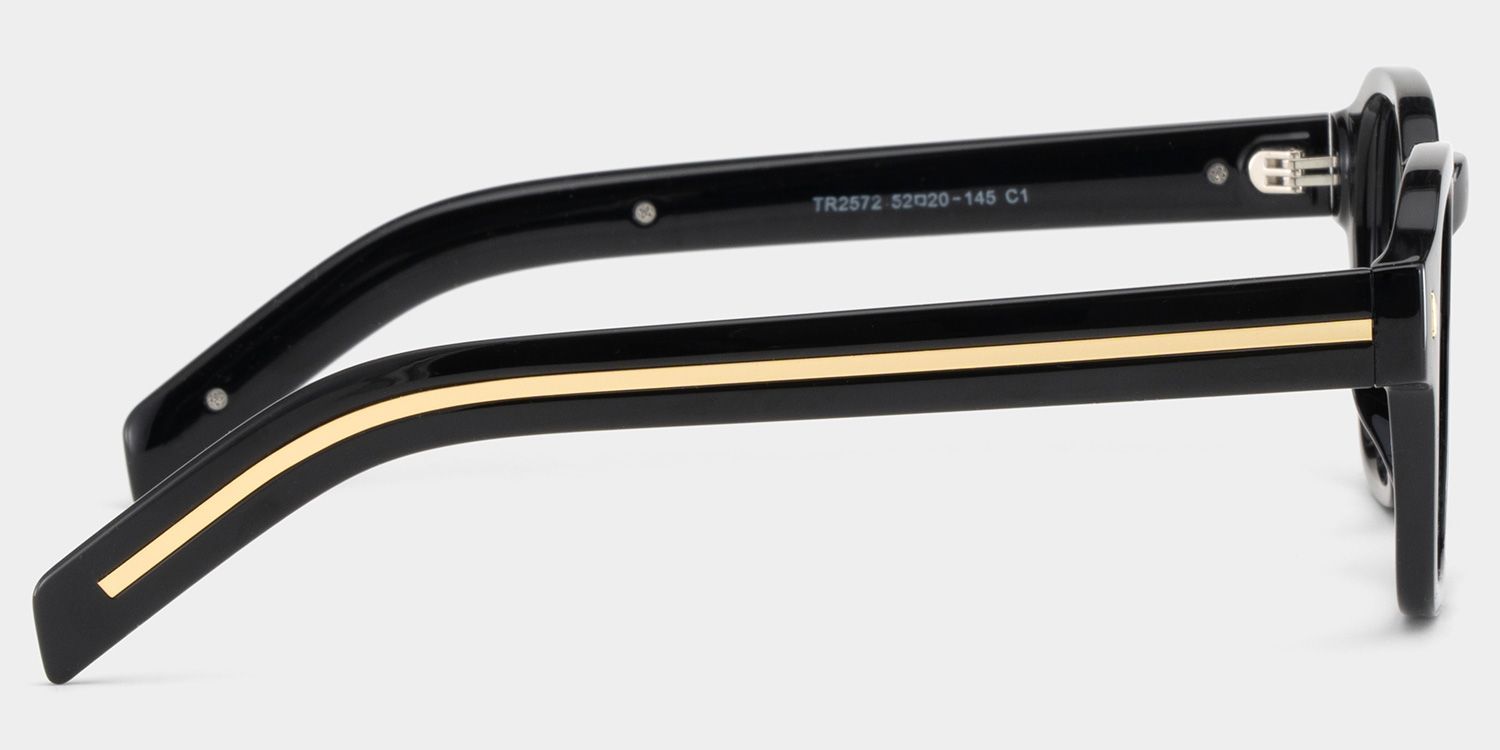 Leilani Black Frame Polarized Sunglasses with rectangle Style Online | ZEELOOL UK3