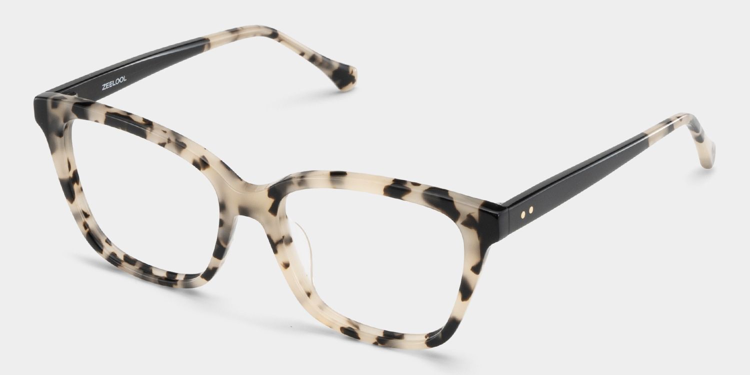 Lena Square Tortoise Frame Eyeglasses for Woman| ZEELOOL UK3