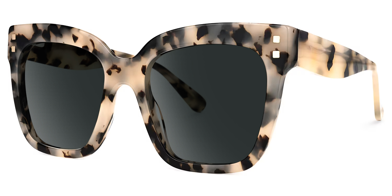 ZEELOOL Minguela Square Brown-Tortoise Glasses