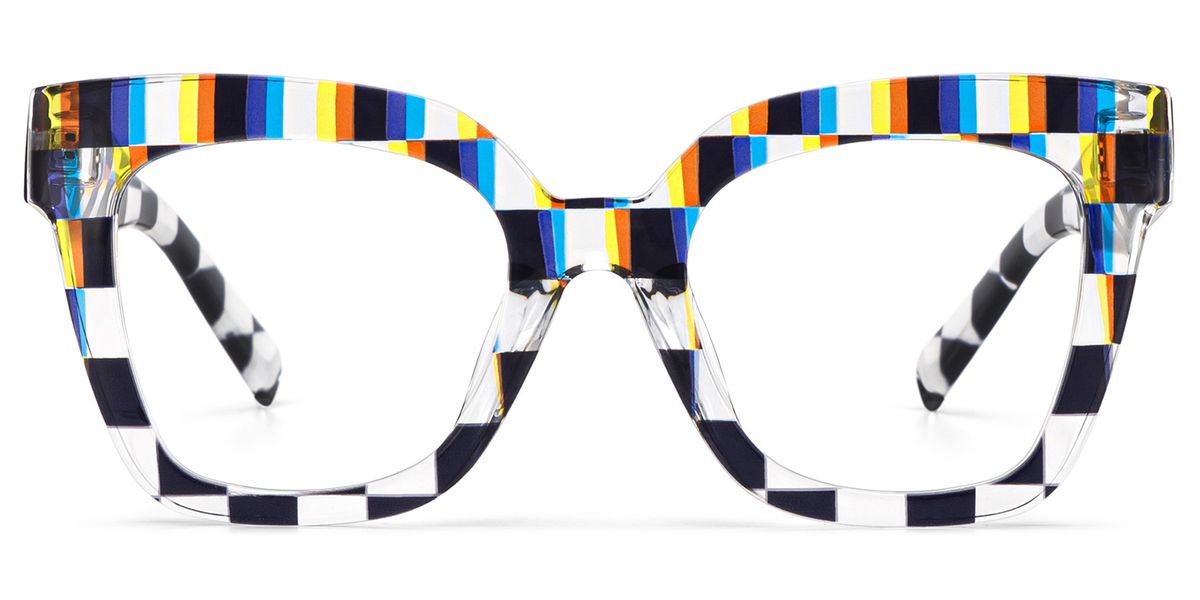 Malcolm Square Multicolor Geek Chic Glasses13