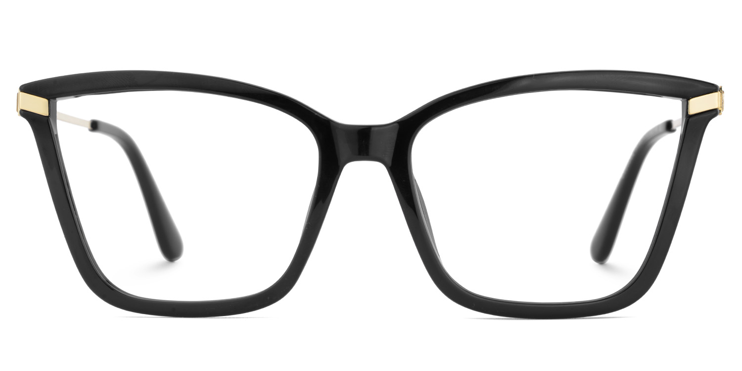 Stephens Cateye Black Glasses1