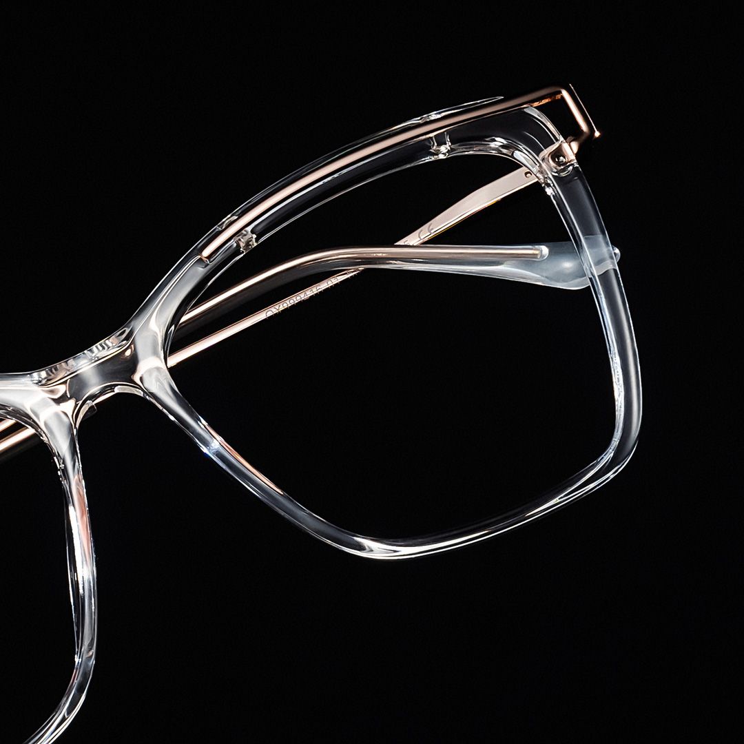 Krystle Square Clear Frame Glasses | ZEELOOL UK1