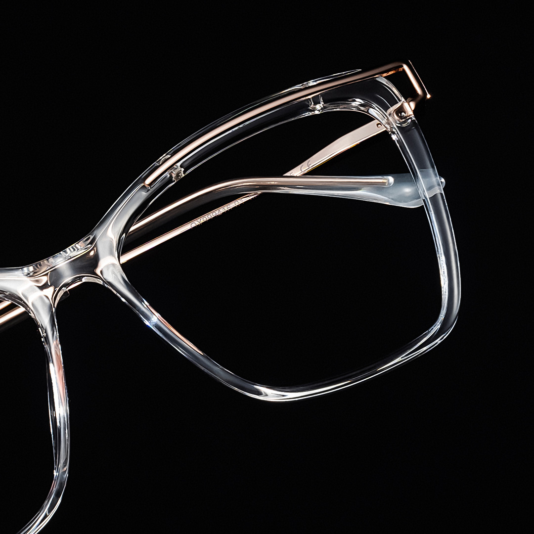 Krystle Square Crystal Frame Glasses | ZEELOOL UK1