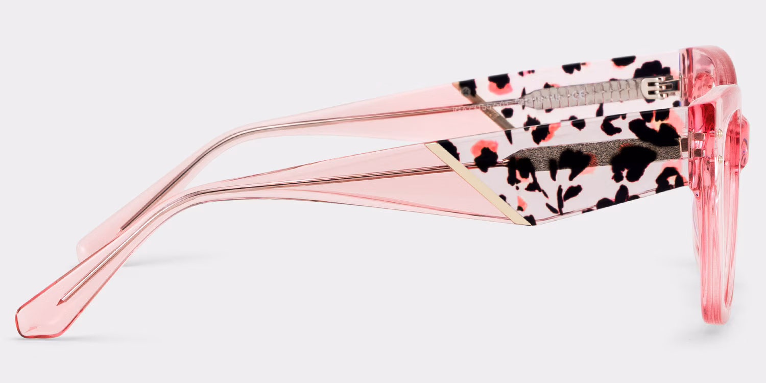 Skylar Crystal Pink Frame Glasses with Butterfly Frame Online | ZEELOOL UK5