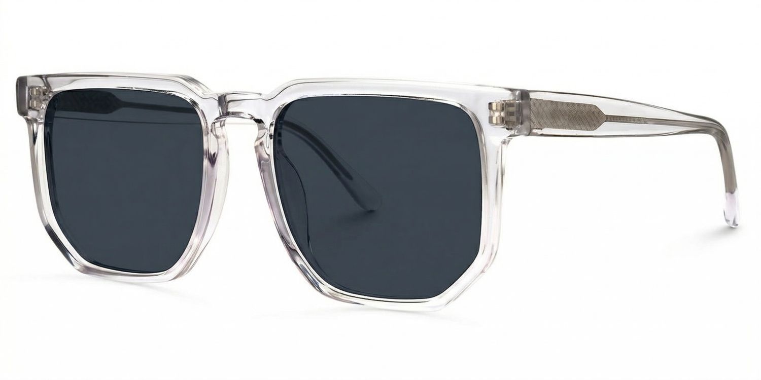 Matherne Square Clear Glasses | Zeelool Glasses1