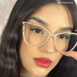 Yomary Khaki Cat eye Glasses12