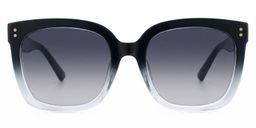 Ebony Square Black Clear Glasses2