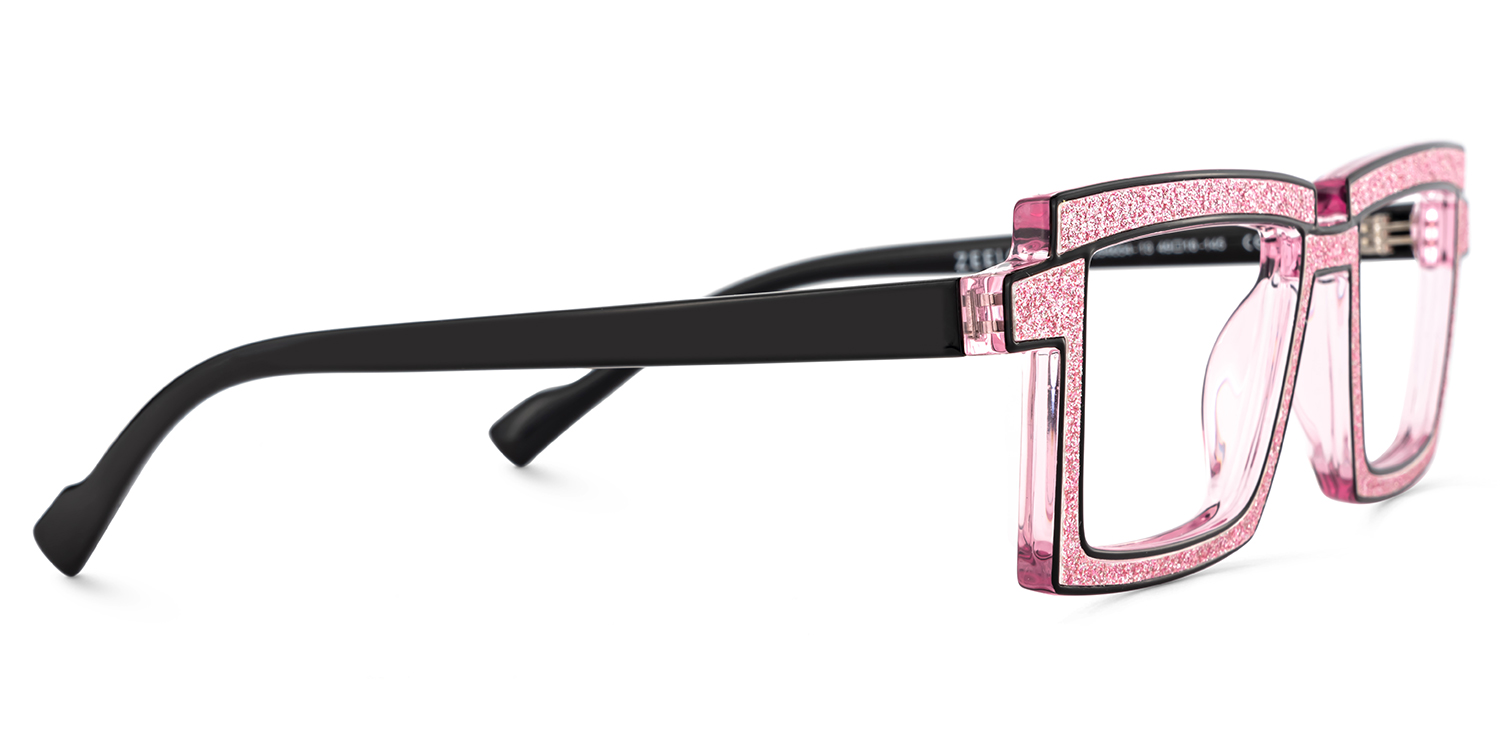 Zephyr Pink Glasses in Cyberpunk Style Eyeglasses4