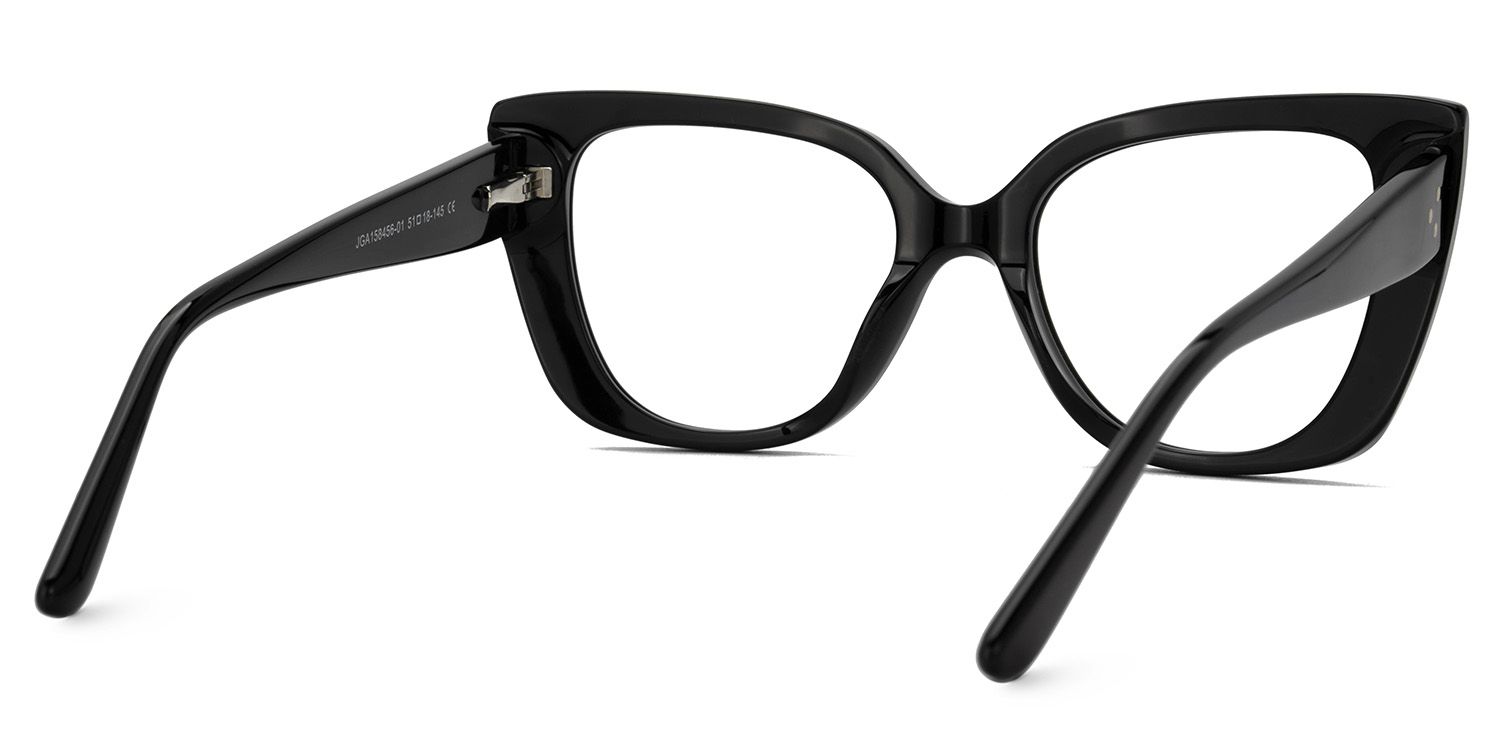 Smolin Acetate Black Cateye Specs | ZEELOOL UK3