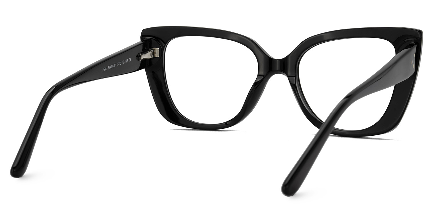 Smolin Acetate Black Cateye Specs | ZEELOOL UK3