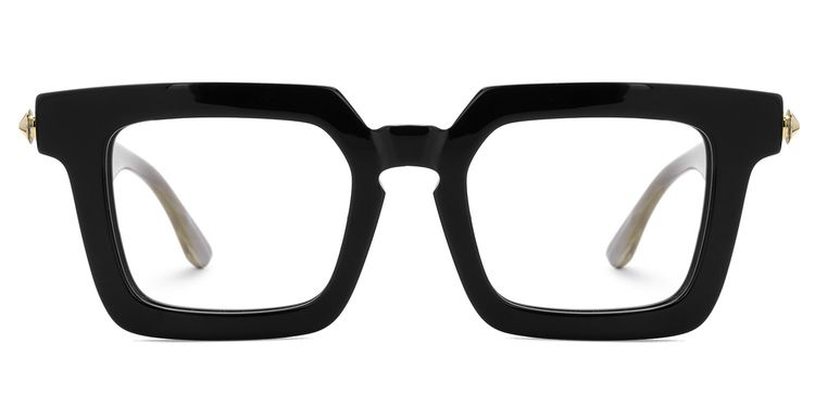 Ruthann Square Black Glasses