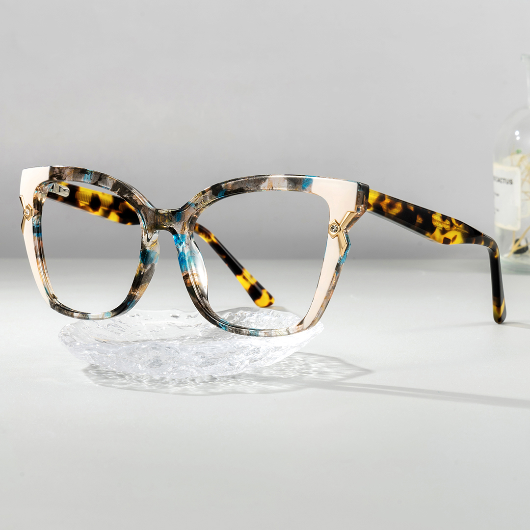 Women's Floral Cat Eye Shape Eyeglasses Online | ZEELOOL UK0