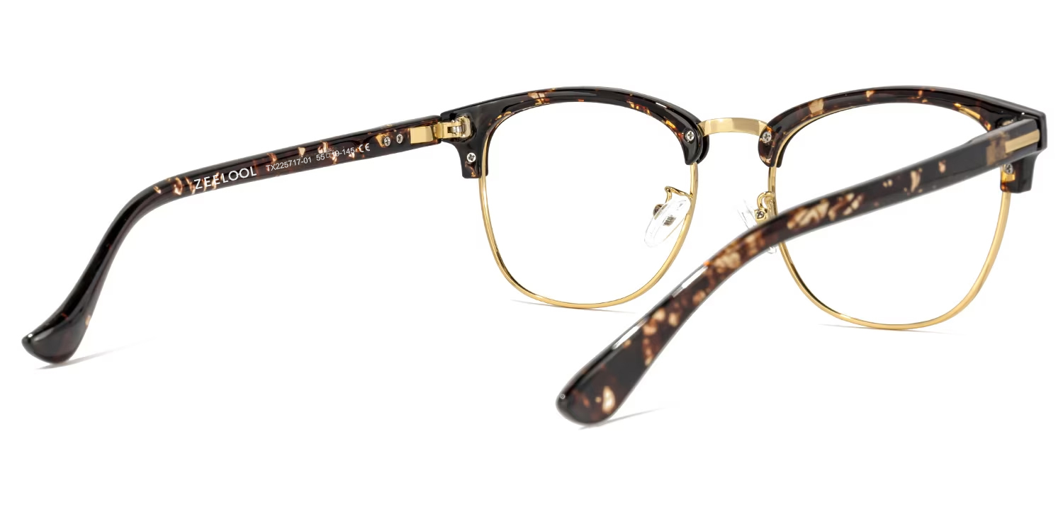 Lasha Browline Gold Glasses5