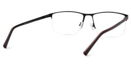 Graniela Black Rectangle Glasses3