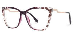 Awilda Cateye Purple Glasses1