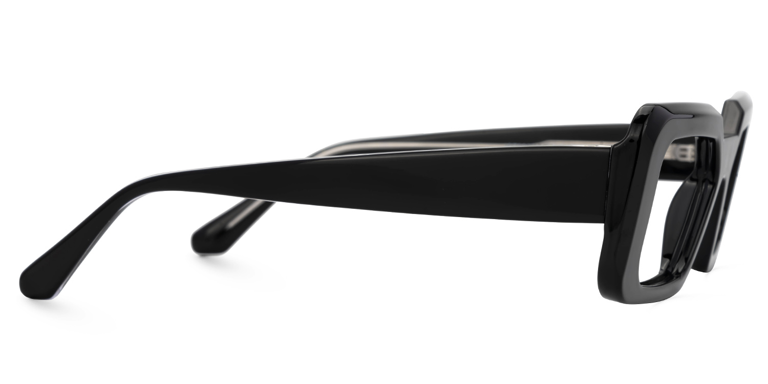 Tasew Black Eyeglasses with Rectangle Design2