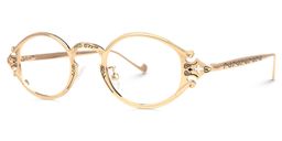Serena Oval Gold Glasses1