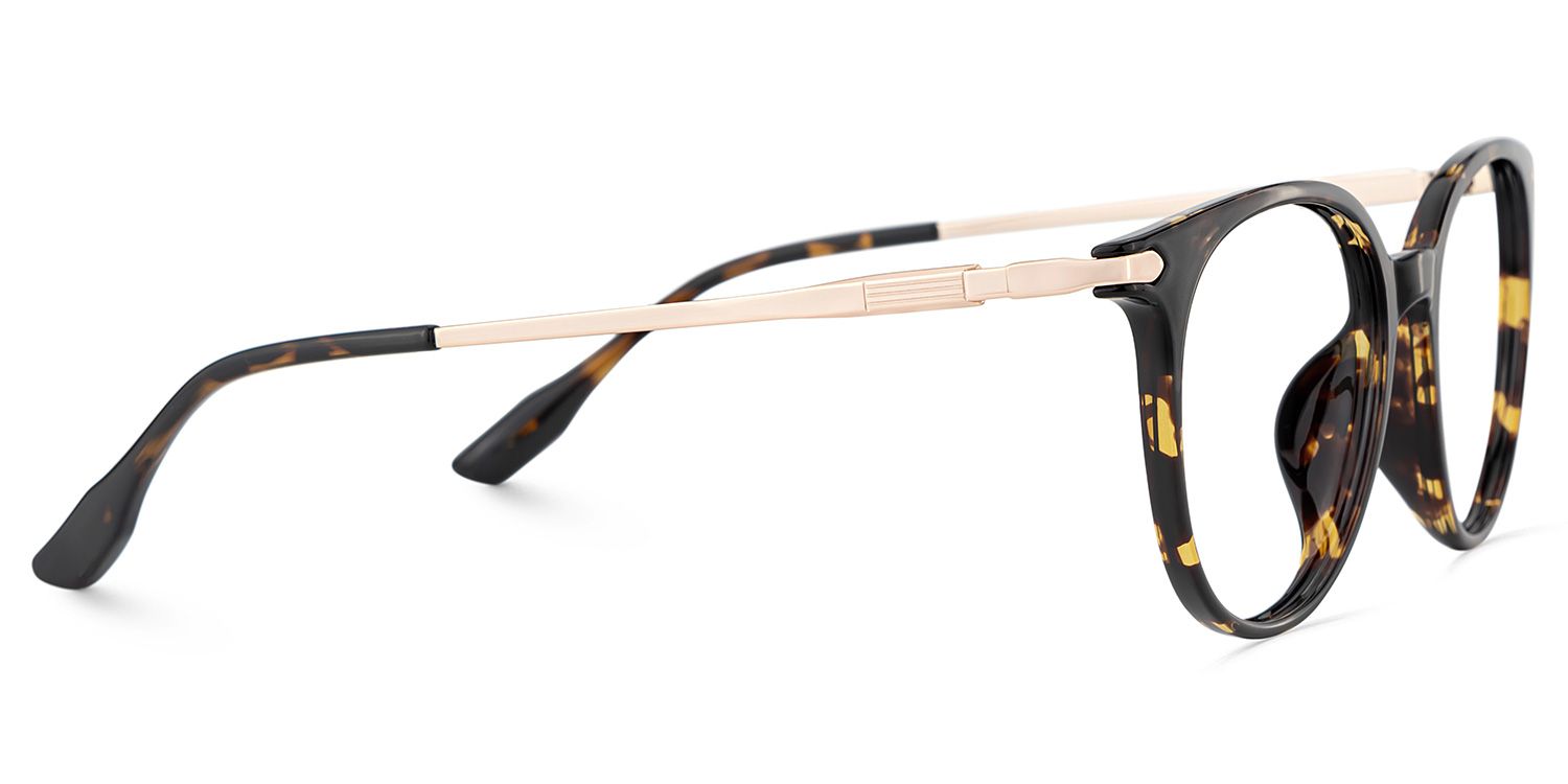 Mila Round Tortoise Frame Eyeglasses for Woman| ZEELOOL UK4