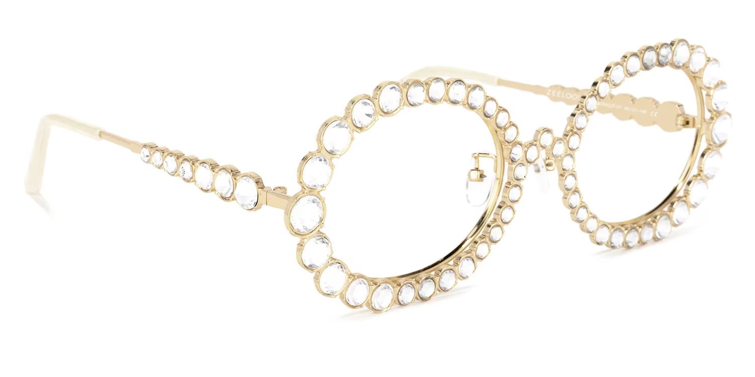 Luheiden Oval Gold Glasses | ZEELOOL UK2