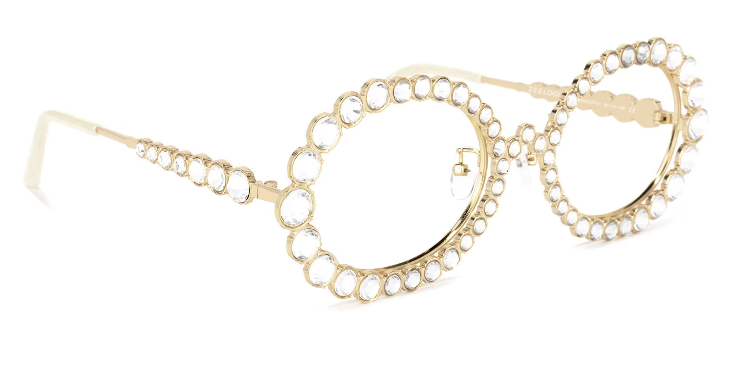 Luheiden Oval Gold Glasses | ZEELOOL UK2
