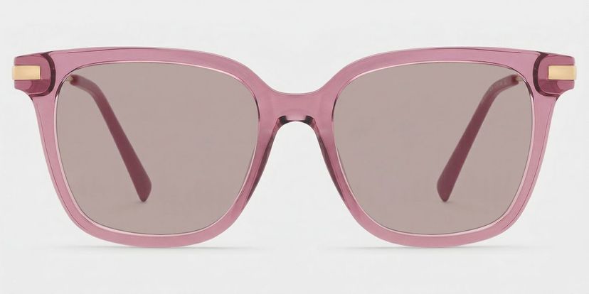 Jacqui Pink Rectangle Sunglasses