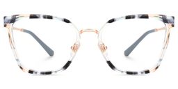 Martins Rectangle Blue Glasses0