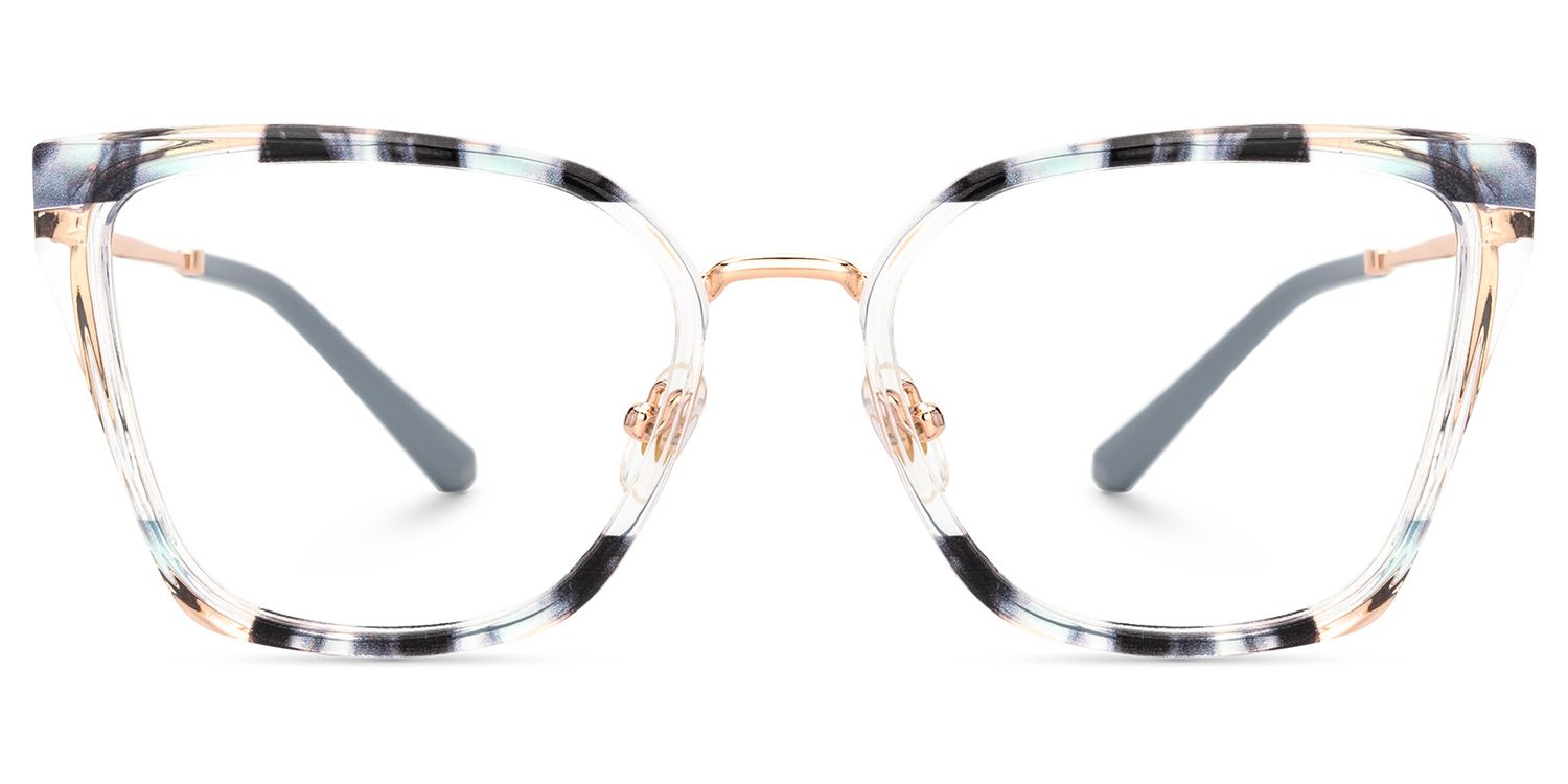 Martins TR90 Rectangle Blue Frame Glasses | ZEELOOL UK0