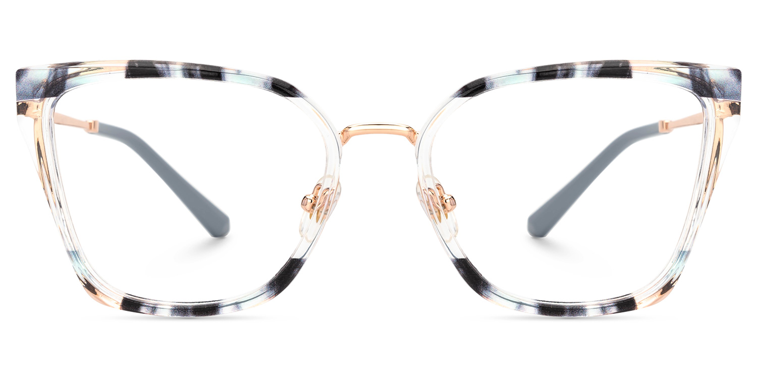 Martins Rectangle Blue Glasses