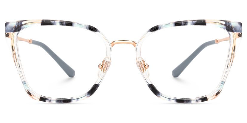 Martins Rectangle Blue Glasses