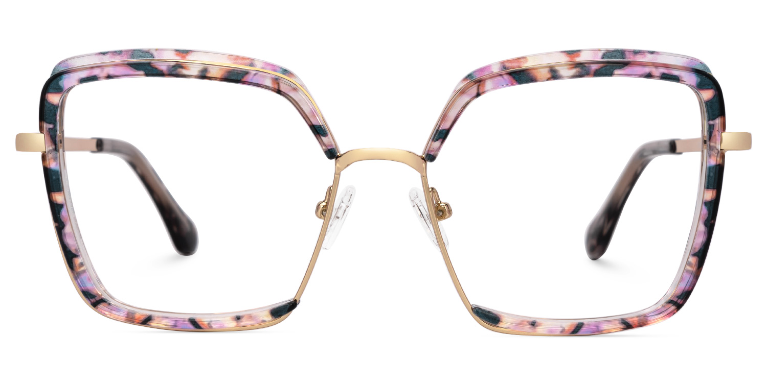 Cordaro Square Pink-Floral Glasses good-img