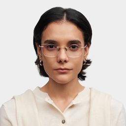 Ella Cat eye Gold Glasses0