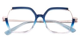 Alexia Blue Square Glasses3