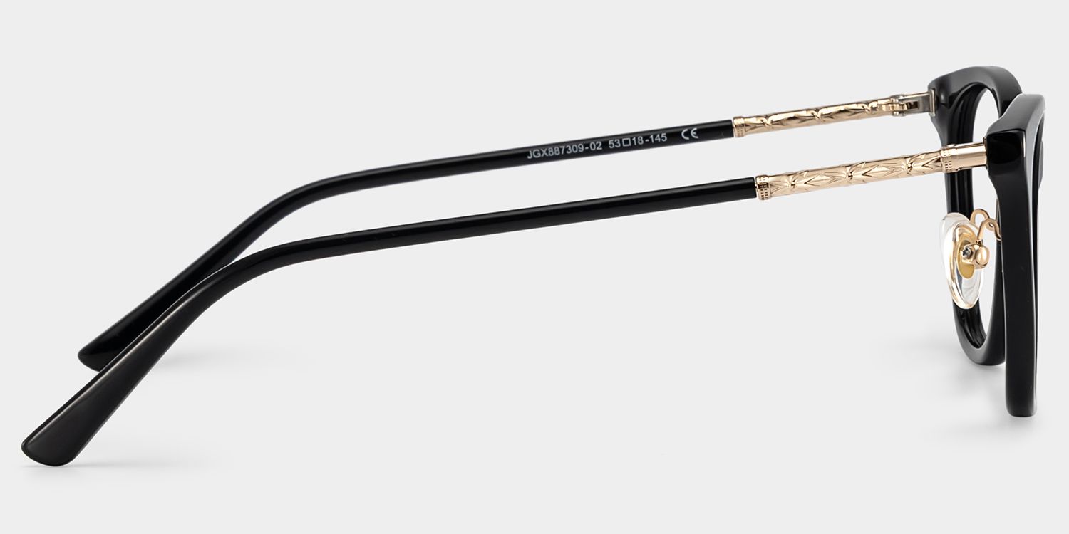 April Black Frame Glasses with Cat eye Frame Online | ZEELOOL4