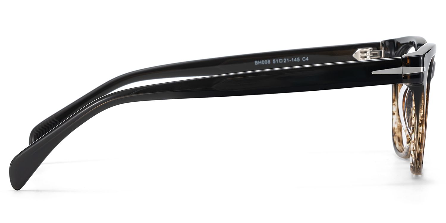 Rocco Rectangle Brown Full Rim Sunglasses | ZEELOOL UK3