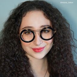 Martis Round Black Glasses4